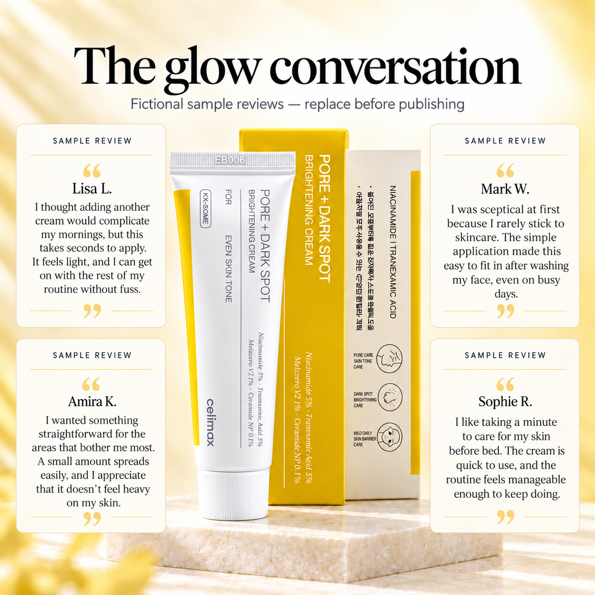 Korean brigtening cream